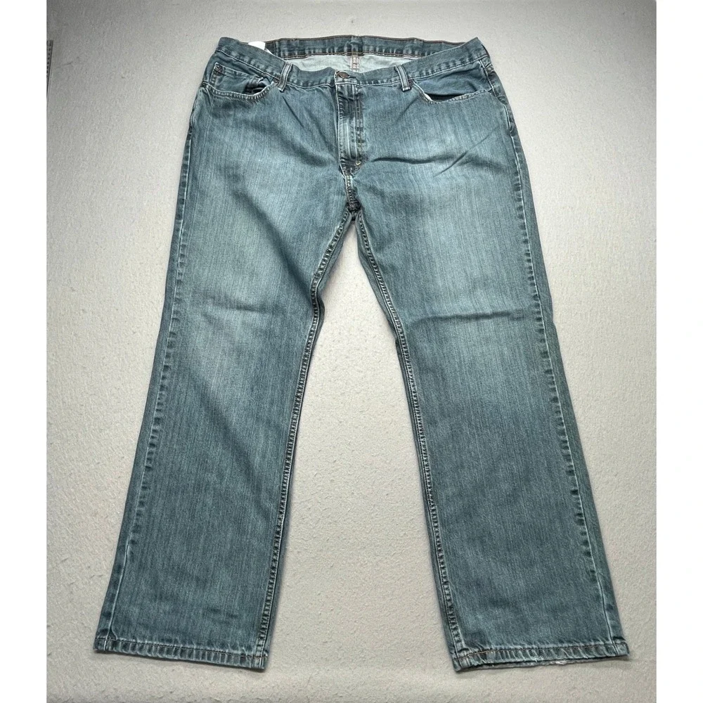 Levi's 559 Relaxed‎ Straight Jeans Blue Mid Wash Denim 42x32 Mens Workwear